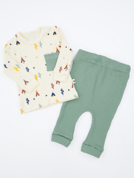 Костюм 2-ка арт.252234 мал.дев. 3-12 (зеленый) 