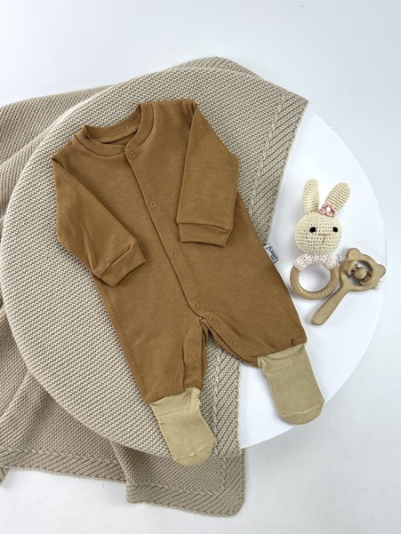 Комбинезон арт.250720 мал.дев. 3-9 (коричневый)