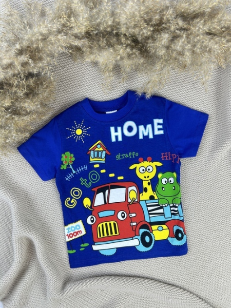 Футболка Home арт.170707 CHASTE мал. 2-5 (индиго)