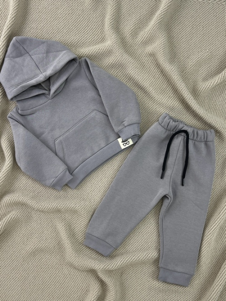 Костюм (кофта+штаны) начес арт.5684 Ronix мал. 9-24 (серый)