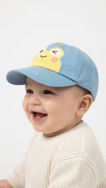 Кепка DuolaBuding арт.DBQ62162 Frog мал. 46-48 (голубой)