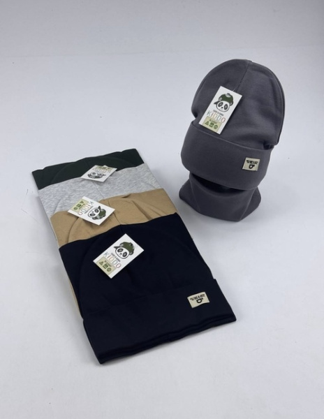 Комплект (шапка+снуд) D с/о арт.Рн-452/1 Kiddo мал. 5-8 (микс)