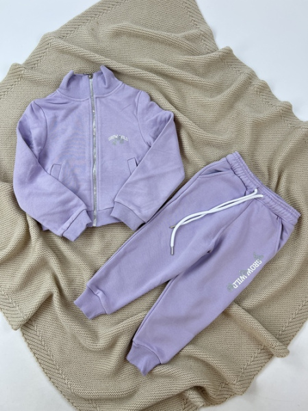 Костюм (кофта+штаны) Good Vides арт.61682 TITO kids дев. 3-7 (сиреневый)