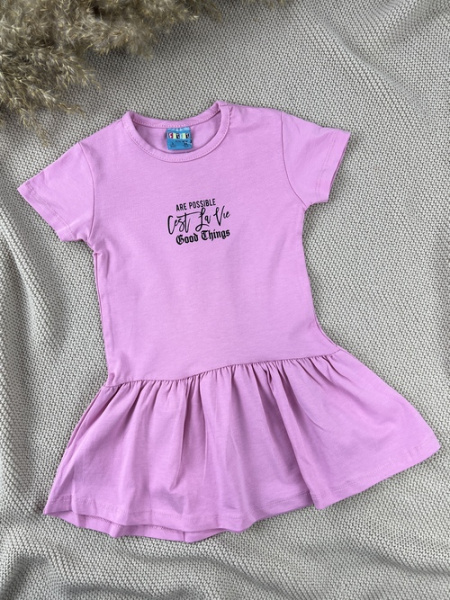 Платья арт.14400 CITCIT kids дев. 3-6 (светло-розовый)