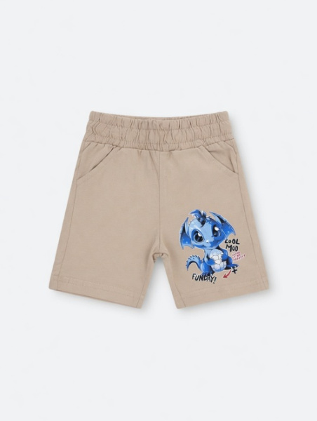 Шорты Дракоша арт.18130 CITCIT kids мал. 2-6 (капучино)