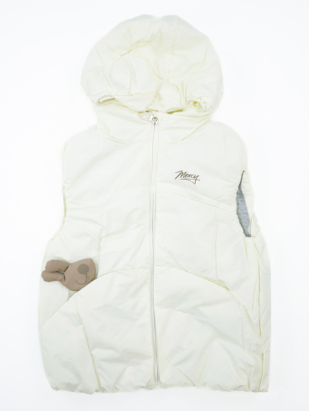 Жилет с капюшоном Mercy арт.MJ-92 JPLT дев. 92-116 (молочный)