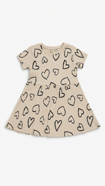 Платья арт.16727 CITCIT kids дев. 3-6 (капучино)