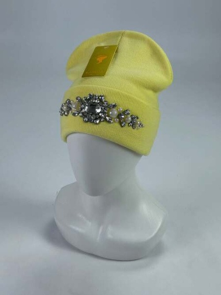Шапка Кароза Хейсон от.ожерелье (св.желтый)
