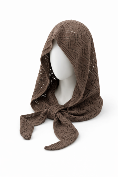 Капор-платок арт.020901 Тренды 58-60 (коричневый)