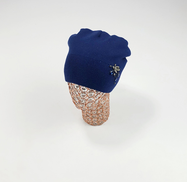 Шапка Эдеса флис арт.191122 Korkki жен. 56-58 (синий)