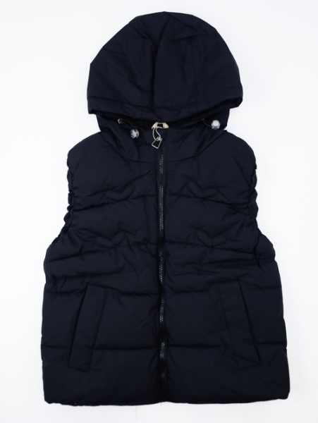 Жилет с капюшоном арт.MJ-95 JPLT дев.110-134 (черный)