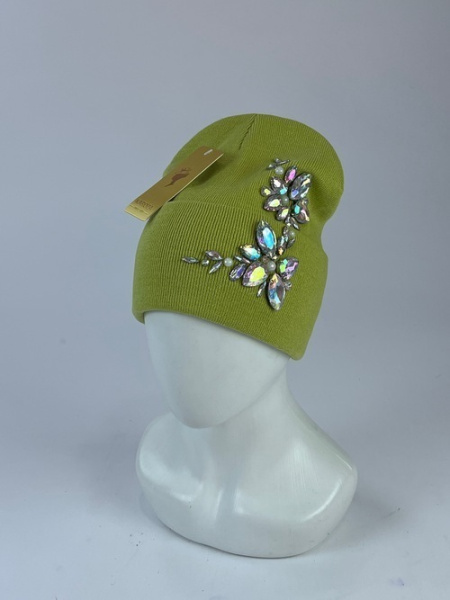 Шапка Кароза Хейсон Двойной цветок (св.зеленый)