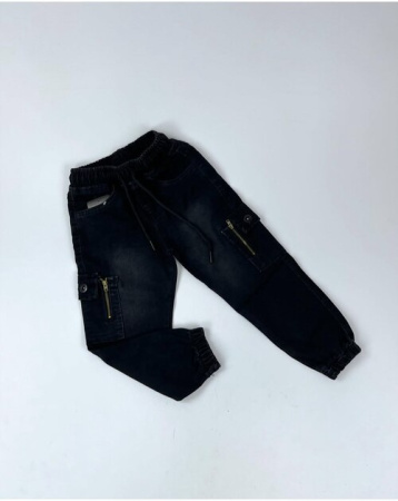 Футболка однотонный арт.110825 BIM kids уни. 2-5 (черный)