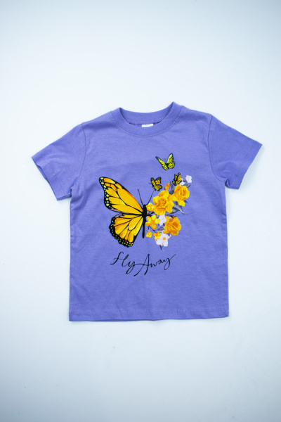 Футболка Hy Away арт.162011 CHASTE дев. 5-8 (фиолетовый)