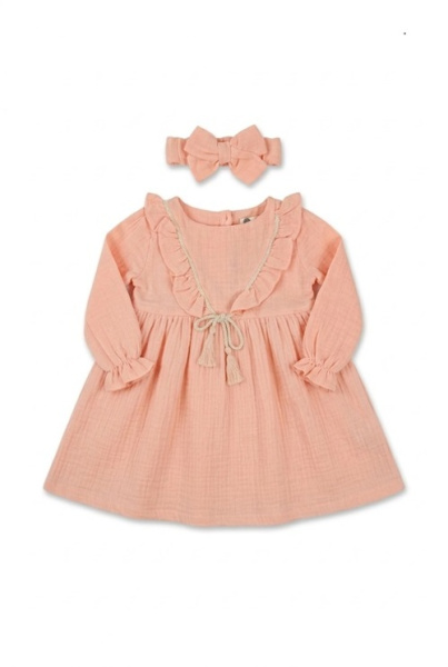 Платье арт.2507 д/р дев. 2-5 (розовый)