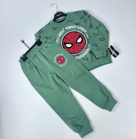 Костюм (кофта+штаны) Пазлы арт.1197 Picossa мал. 6-18 (темно-бежевый)