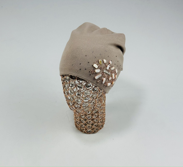 Шапка Корки Самоцвет (пудра)