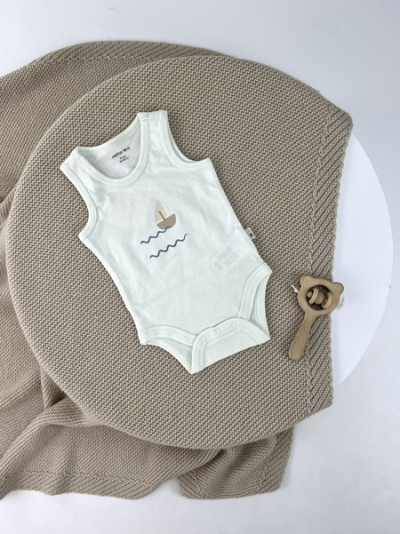 Боди-майка арт.2517 0-3 (молочный)