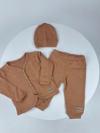 Платья Мишка арт.14401 CITCIT kids дев. 3-6 (темная пудра)