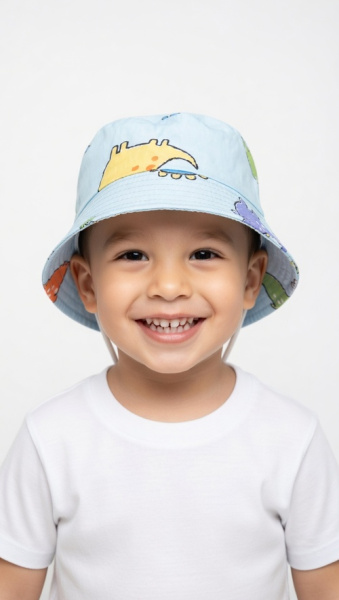 Панама Динозавры арт.99-1 Kiddo мал. 52 (голубой)