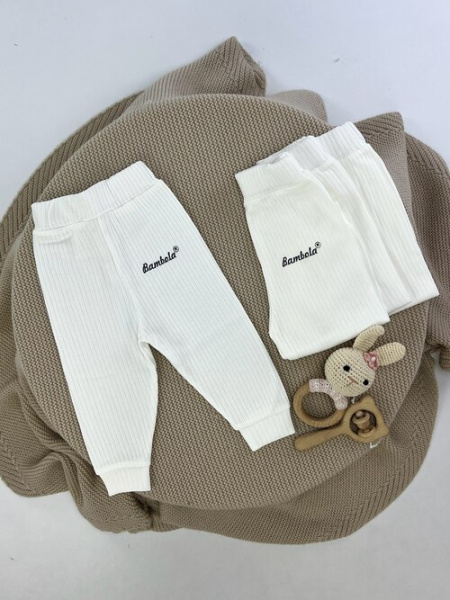 Штаны арт.62704 Bambola kids уни. 3-12 (молочный)