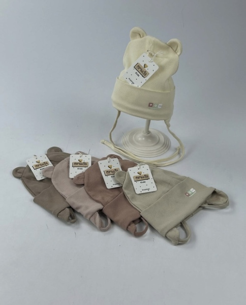 Шапка Nice с зав. с/о арт.Плп-475/1 Orhida дев. 0-6 (микс)