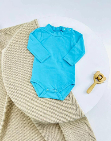 Боди арт.FB-1845 мал/дев. д/р 3-24 (небесный-голубой)