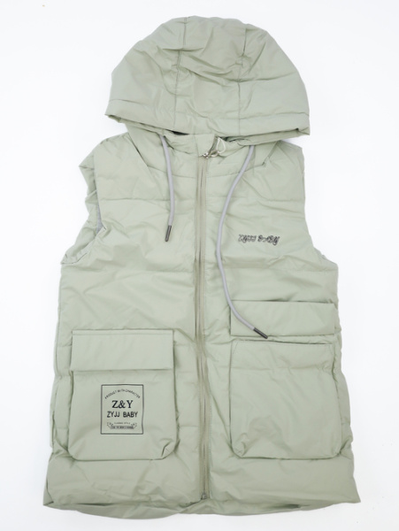 Жилет с капюшоном Z & Y арт.25121 Jyzz baby дев. 104-128 (оливковый)