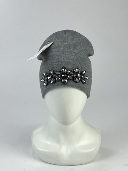 Шапка Кароза Хейсон б/от Ком.цветок (т.серый)
