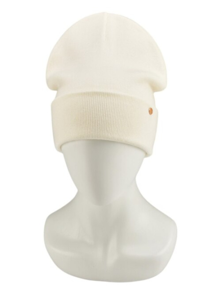 Шапка двойная с/о арт.14-1 TRENDY жен. 56-58 (молочный)