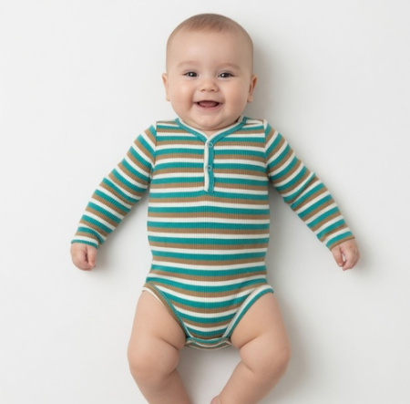 Набор (кофта+ползунки+царапка+слюнявчик+шапка) арт.31001 Findik baby дев. 56 (светло-бежевый)