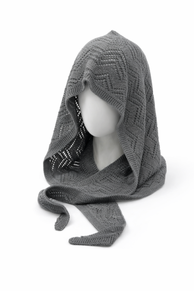 Капор-платок арт.020901 Тренды 58-60 (темно-серый)