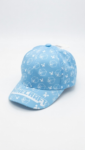 Кепка Minecraft арт.PAP-25 Kiddo 54р (светло-голубой)