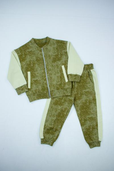 Костюм (кофта+штаны) арт.3141 Mixima kids мал. 3-6 (оливковый)