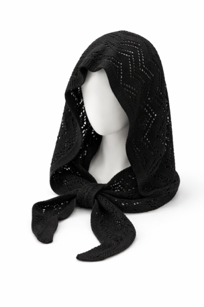 Капор-платок арт.020901 Тренды 58-60 (черный)