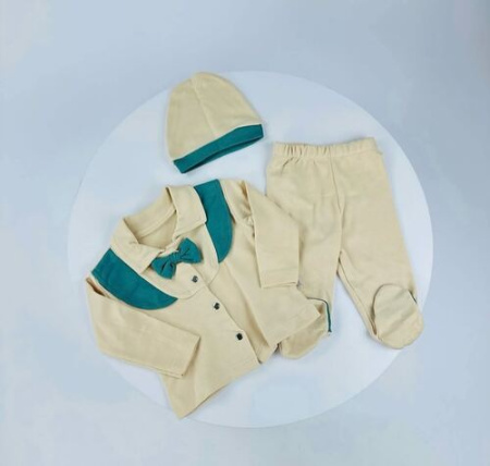 Платья Мишка арт.14401 CITCIT kids дев. 3-6 (оливковый)