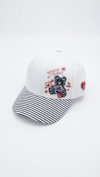 Кепка Мишка арт.PAP-12 Kiddo 52р (белый)