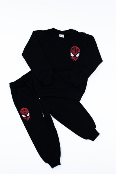 Костюм (кофта+штаны) Spider-Man арт.BIL-M-02 Kii Im мал. 2 (черный)