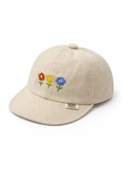 Кепка Цветочки-1 арт.2792 DIDICute уни. 46 (кремовый)