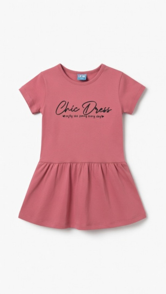 Платья Chis Dress арт.14399 CITCIT kids дев. 3-6 (темная пудра)