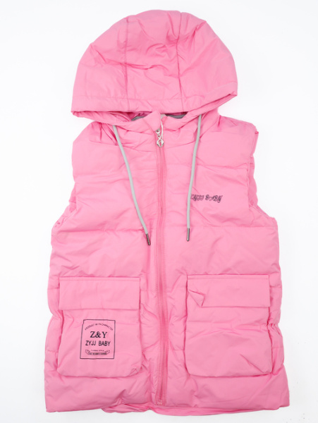 Жилет с капюшоном Z & Y арт.25121 Jyzz baby дев. 104-128 (фуксия)