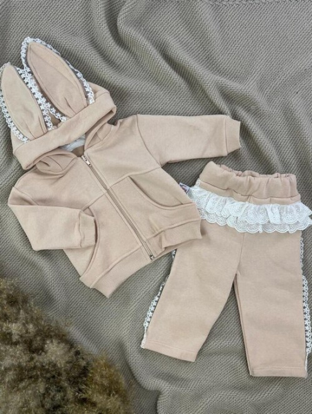 Набор (кофта+штаны) арт.9993 By Murat Baby мал/дев. 9-24 (светло-бежевый)
