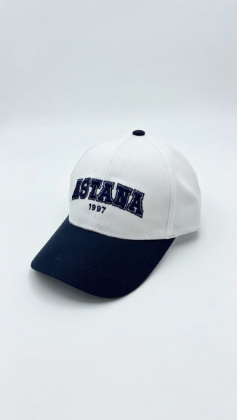 Кепка Astana арт.PAP-23 ORNATI 56р (белый/темно-синий)