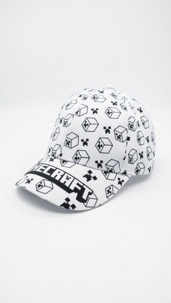 Кепка Minecraft арт.PAP-25 Kiddo 54р (белый)