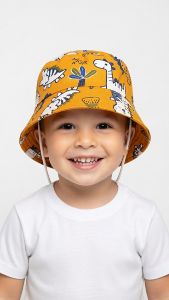 Панама Динозавры арт.99-1/2 Kiddo мал. 52 (оранжевый)