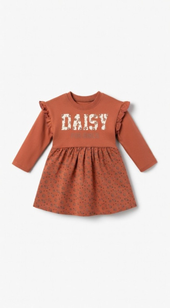 Платья д/р Daisy арт.Drcn-006 Durucan baby дев. 2-5 (терракотовый)