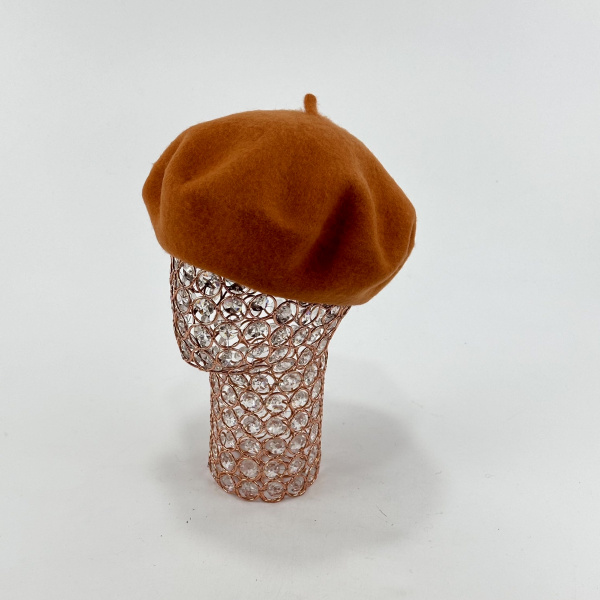 Берет Китай арт.204-1 жен. 56-58 (кирпич)