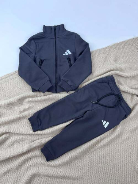 Костюм (кофта+штаны) Adidas арт.61677 TITO kids мал. 3-7 (графитовый)