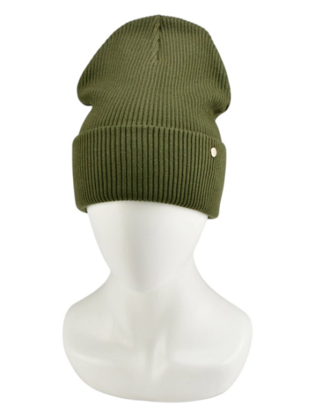 Шапка двойная с/о арт.14-2 TRENDY жен. 56-58 (хаки)