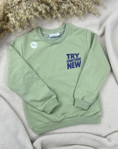 Кофта TRY something NEW арт.2260007 ALG kids мал. 6-9 (хаки)